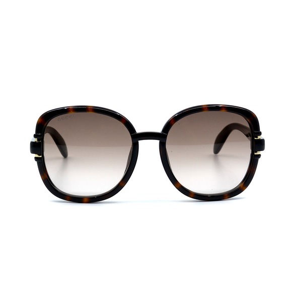 GUCCI GG1068SA 002 HAVANA BROWN OVERSIZED AUTHENTIC SUNGLASSES - Picture 2 of 10